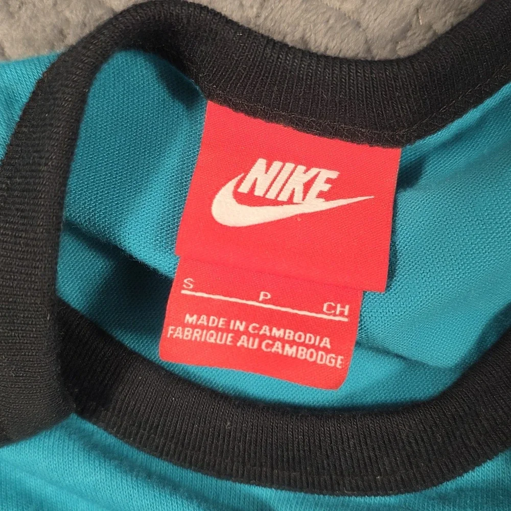 Nike Ace‎ Logo Rare Red Tag Tank Top Men's Small Teal Black Sleeveless
